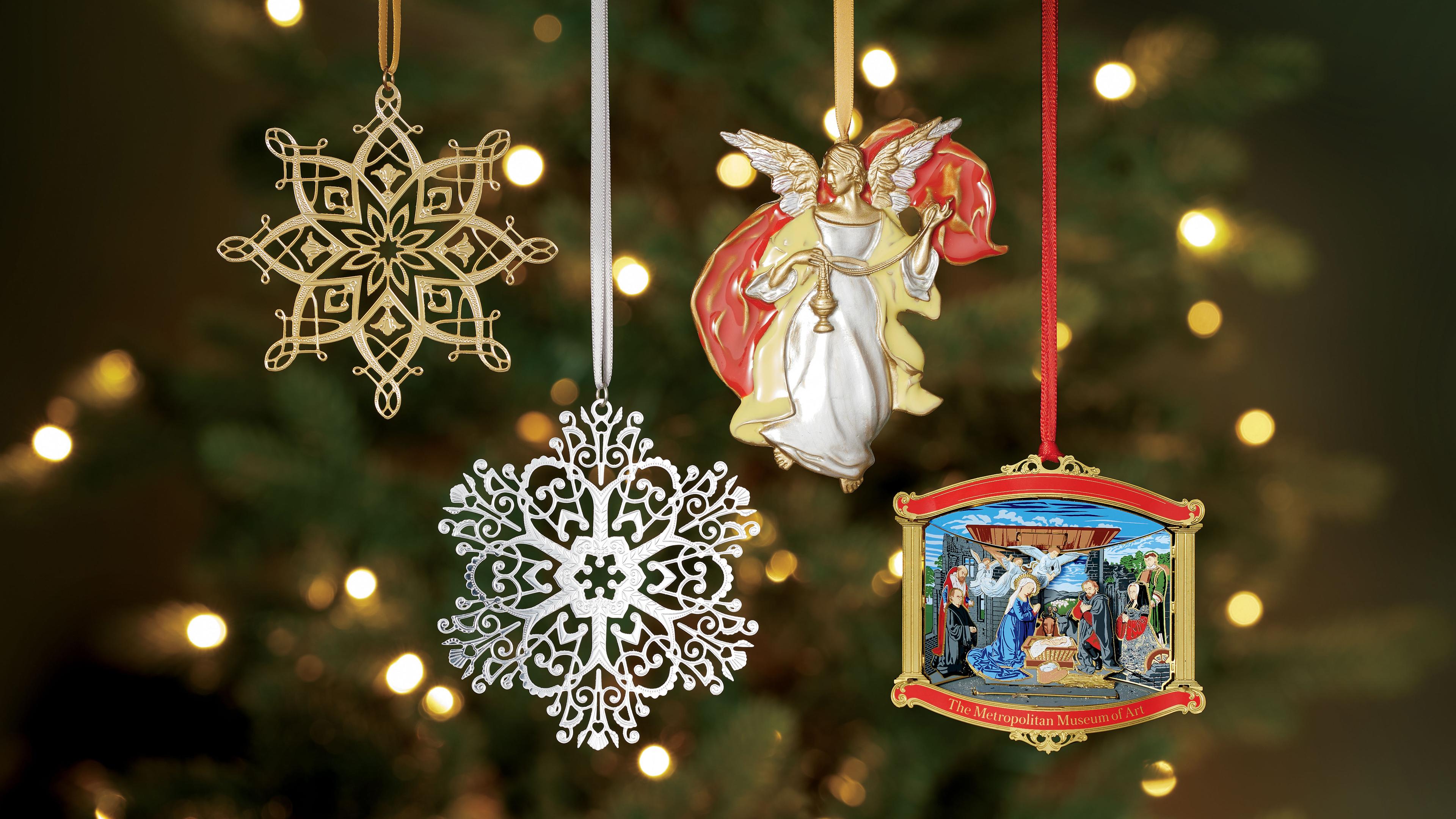 A close up of ornaments. 