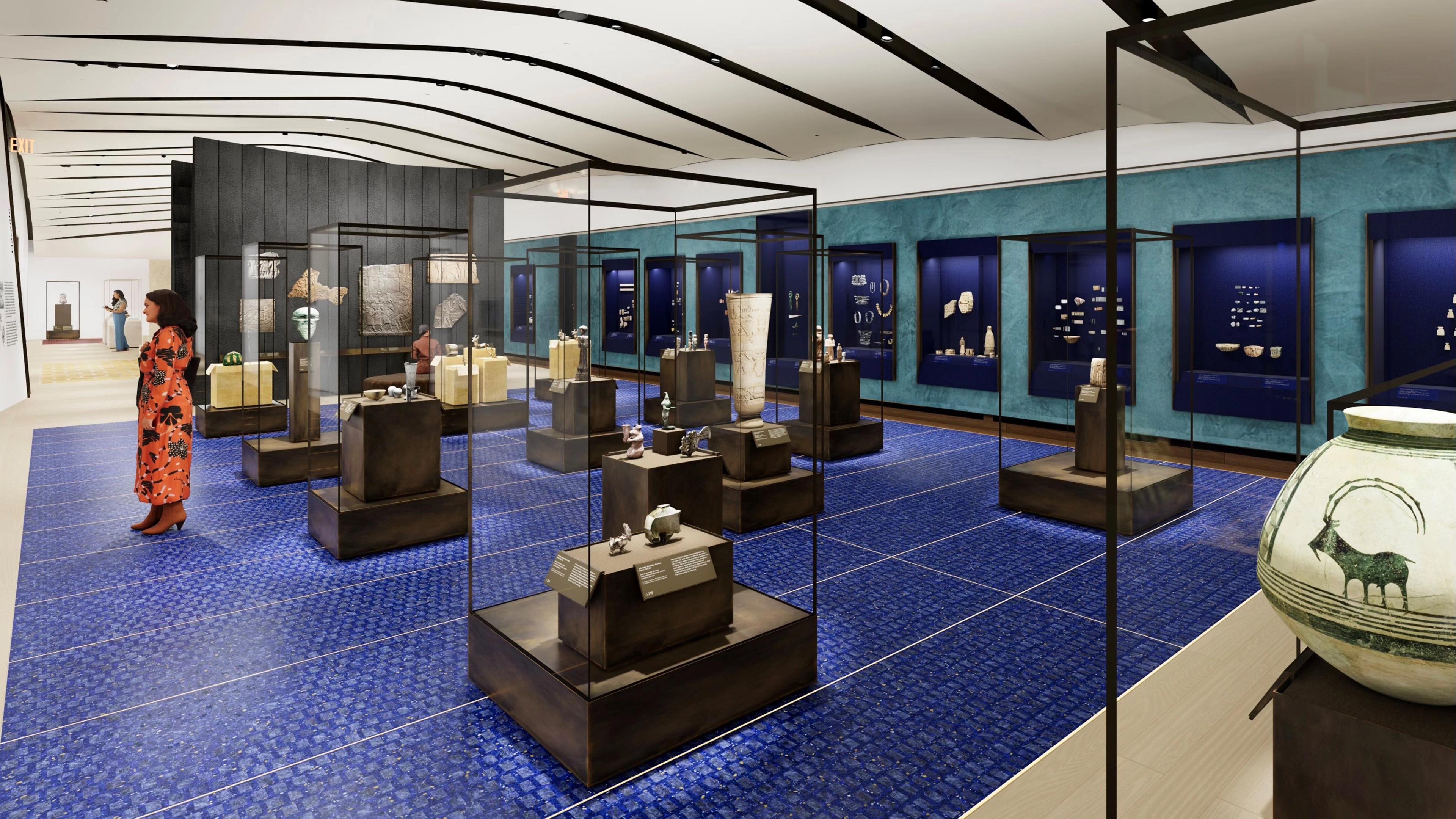 Rendering of the New Galleries for the Art of the Ancient West Asia and Cyprus