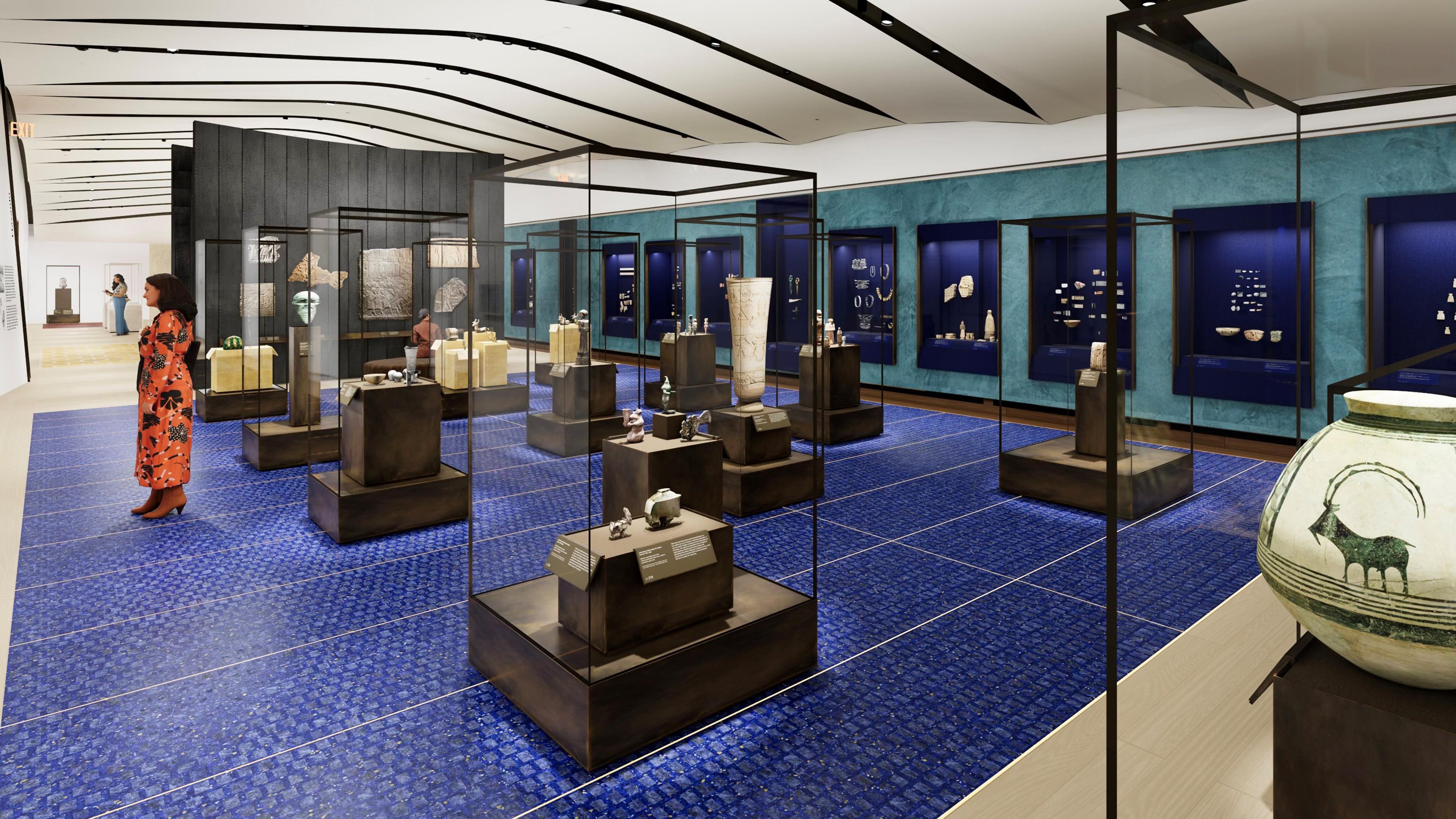 Rendering of the New Galleries for the Art of the Ancient West Asia and Cyprus